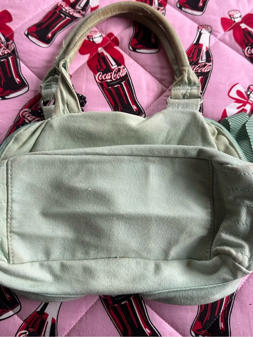 Green Day Hand Painted Purse Vintage Y2K